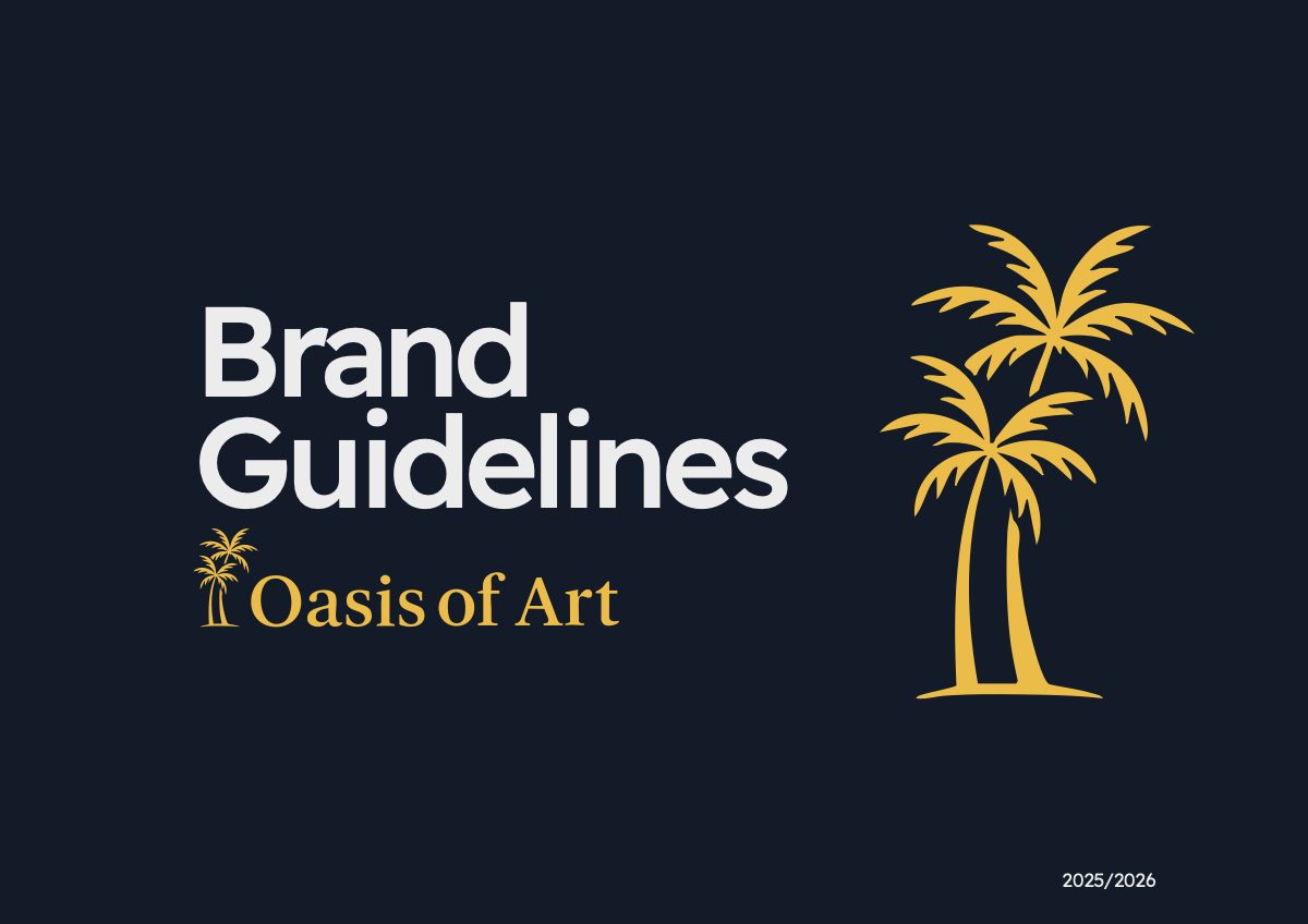 Oasis of Art Brand Guidelines: Cover